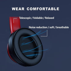 Bluetooth Foldable Over-Ear Gaming Headset